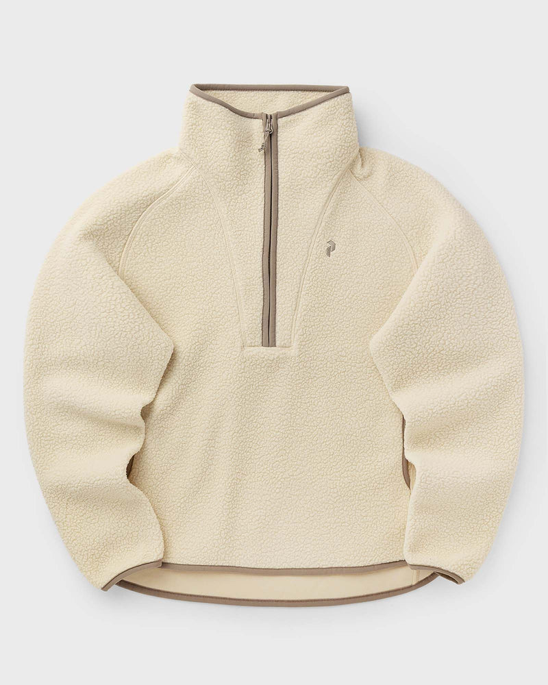 Peak Performance Naturerush Pile Half Zip Beige