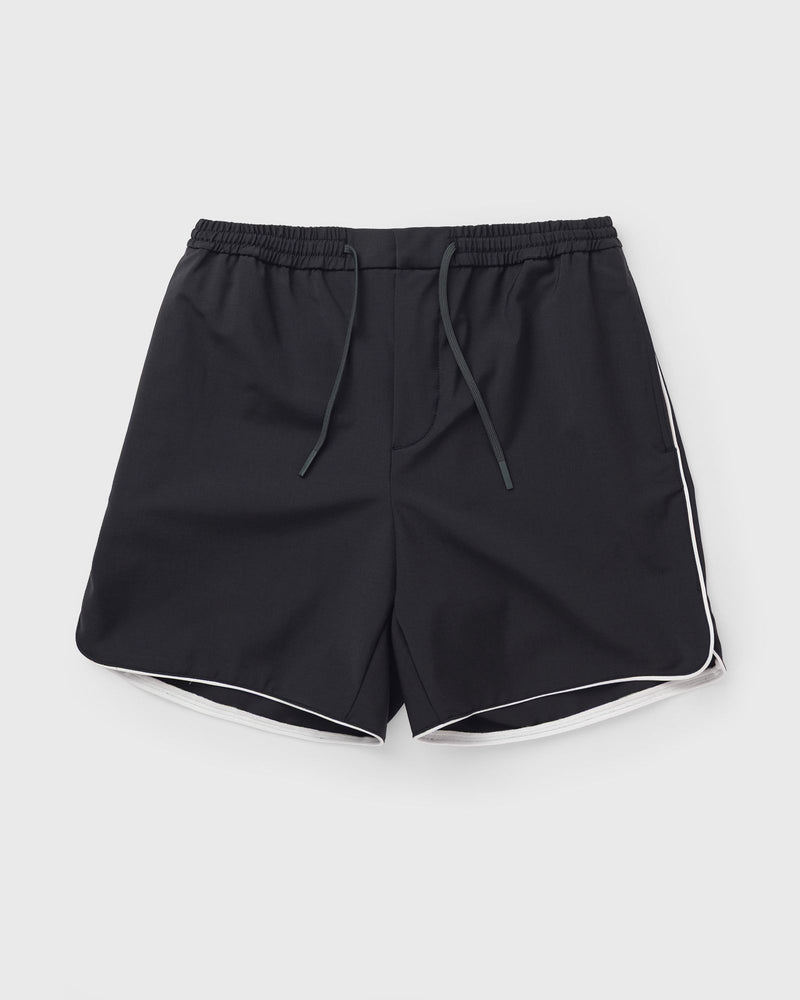 Lacoste Relaxed Fit Wool Blend Shorts Grey