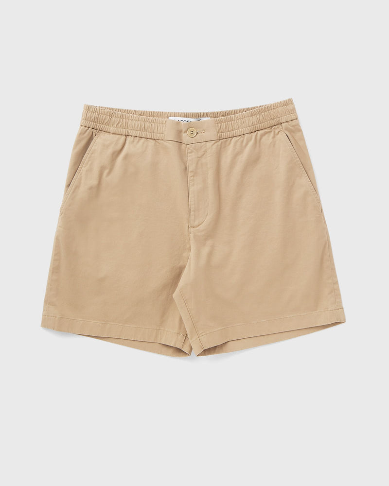 Lacoste Regular Fit Stretch Cotton Shorts Beige