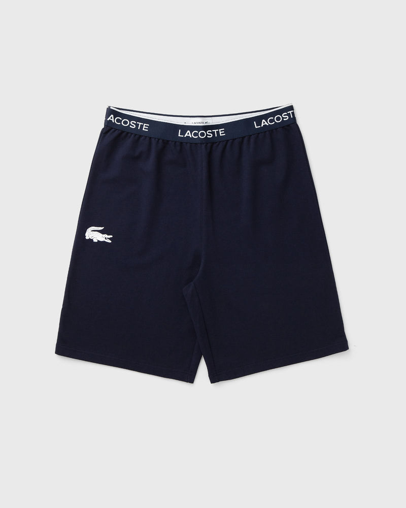 Lacoste Straight Fit Fleece Pyjama Shorts Blue