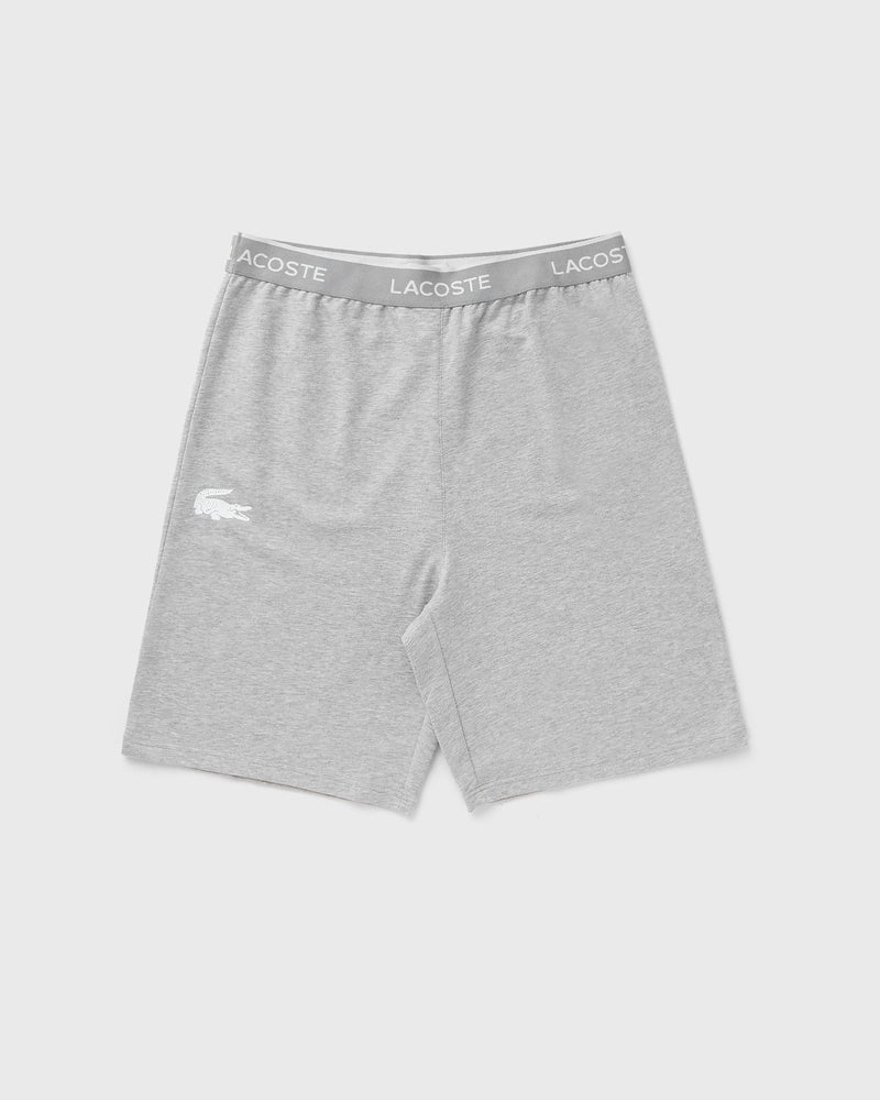 Lacoste Straight Fit Fleece Pyjama Shorts Grey
