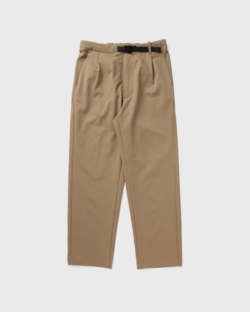 Goldwin One Tuck Tapered Stretch Pants Beige