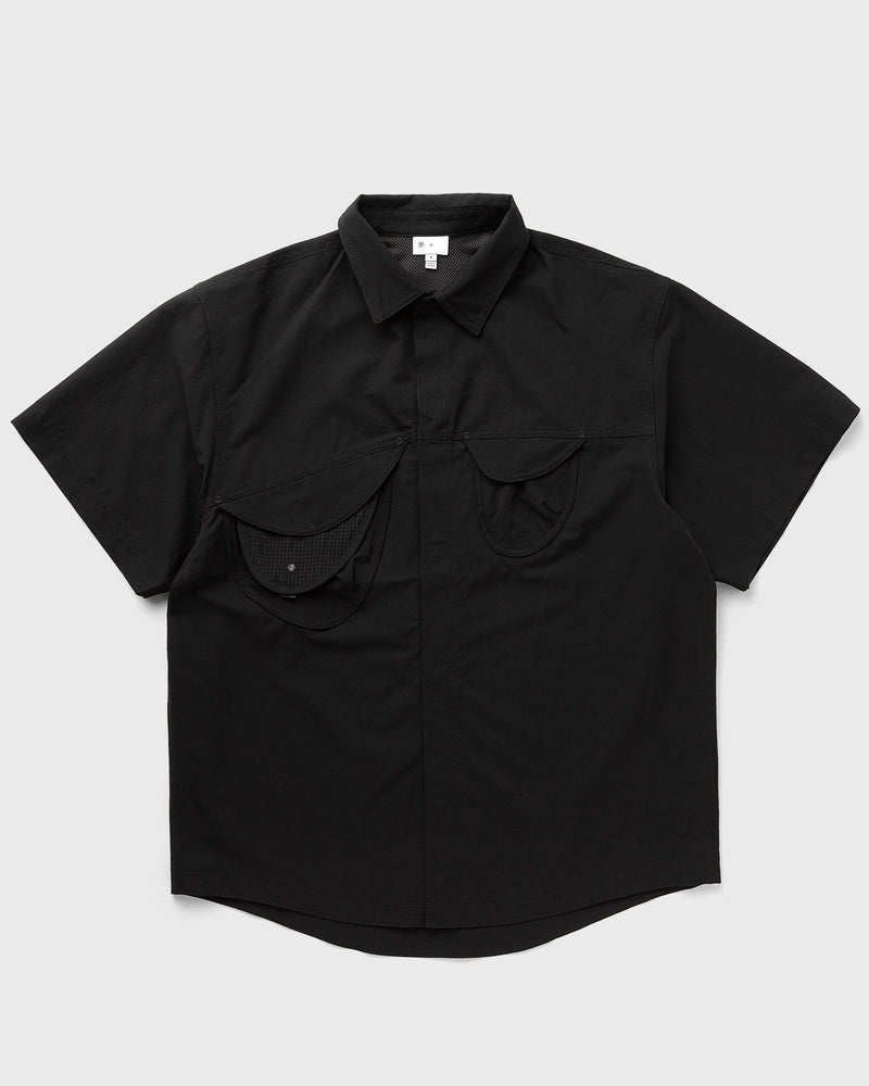 Goldwin 0 S/S Asymmetric Camp Shirt Brown