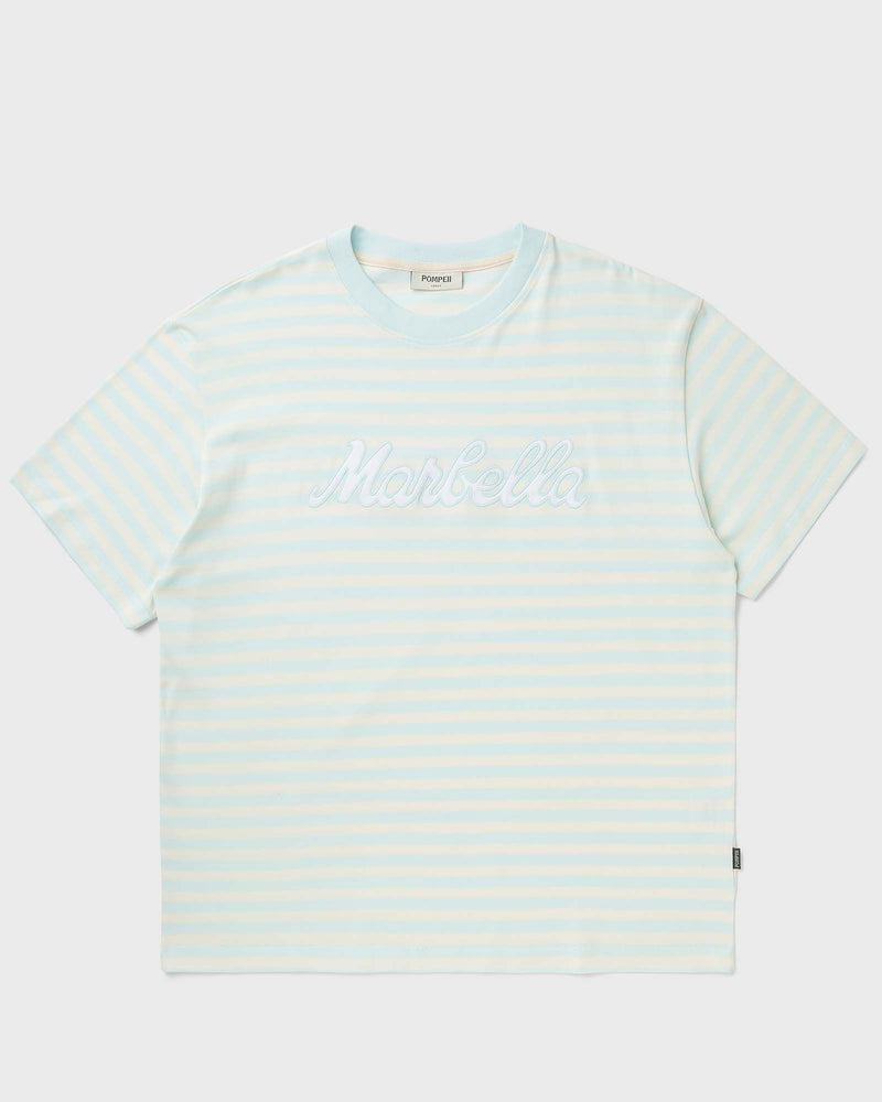 Pompeii Marbella Boxy Tee Blue|white