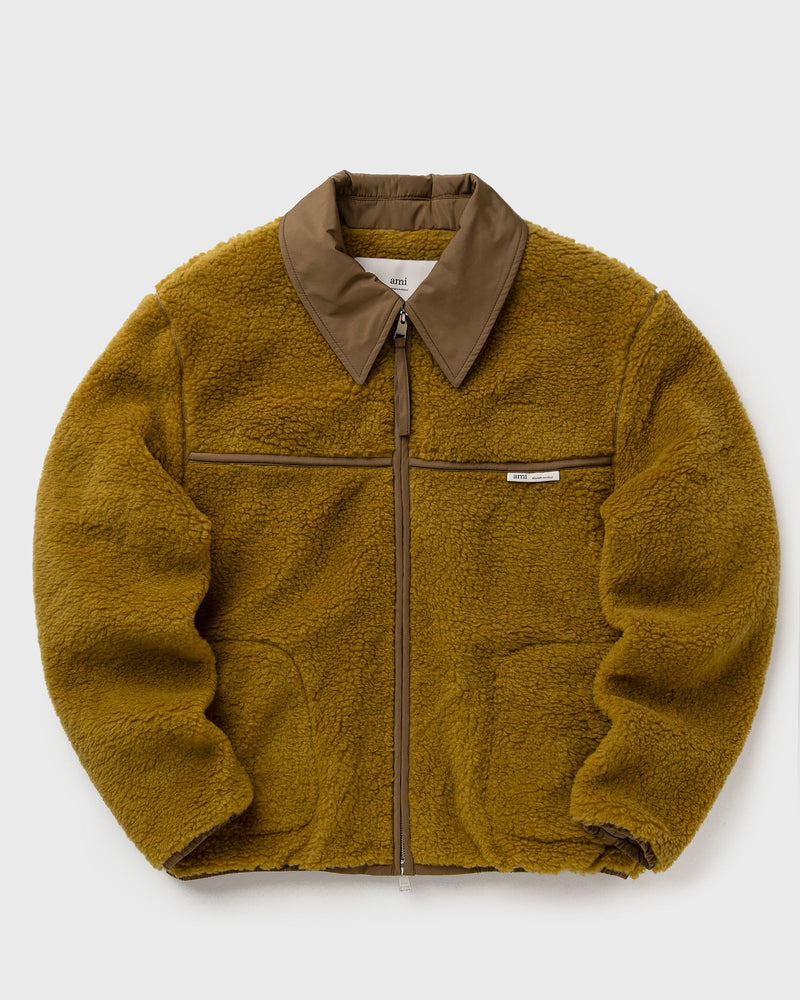 AMI Paris Zipped Jacket Brown