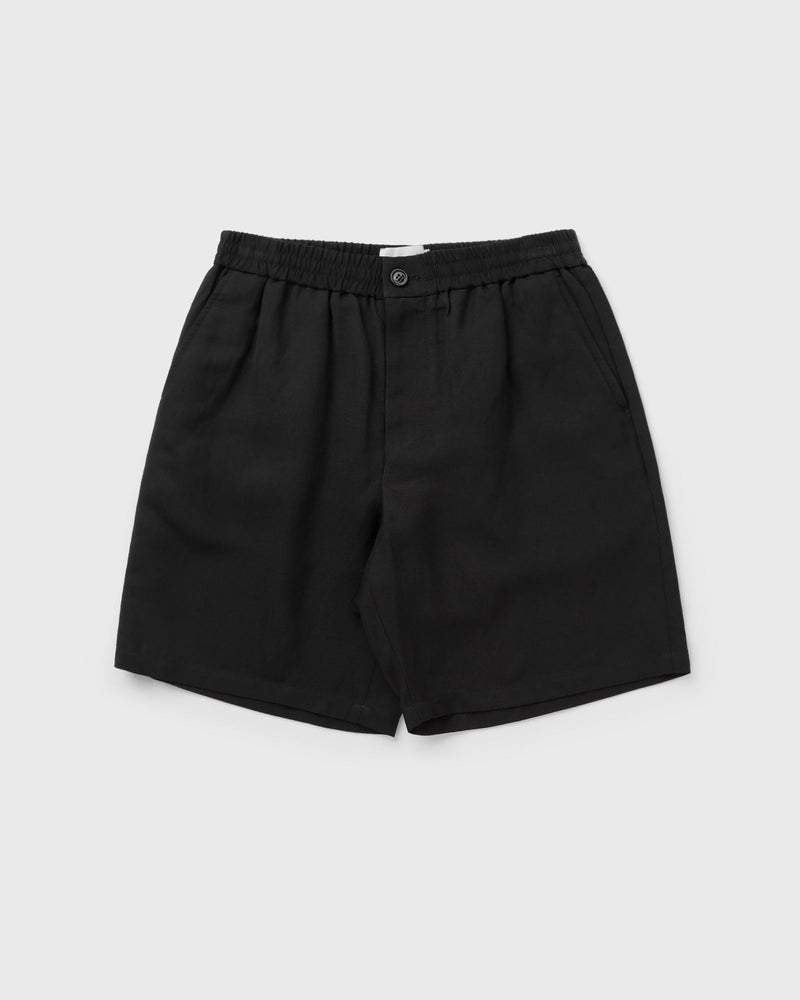 AMI Paris Elasticated Waist Shorts with Embossed AMI de Coeur Black