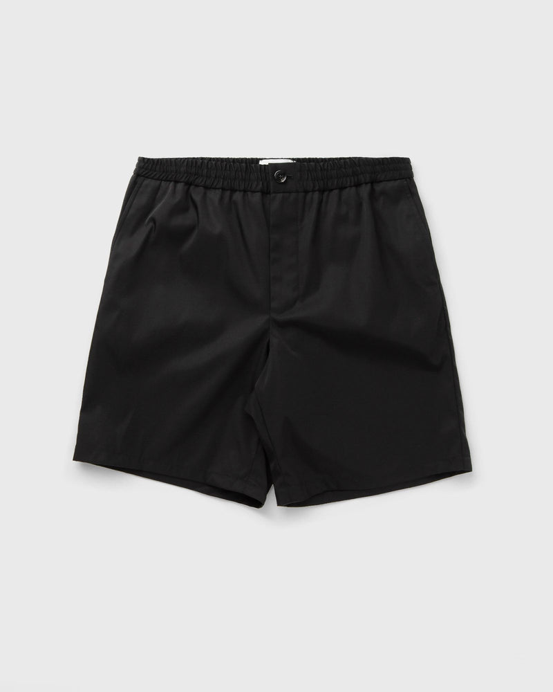 AMI Paris Straight Elasticated Waist Shorts Black