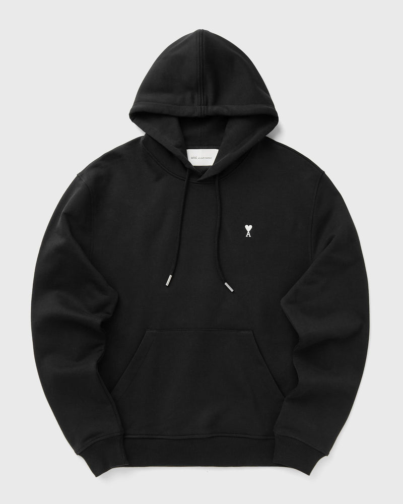 AMI Paris Contrasted AMI de Coeur Hoodie Black