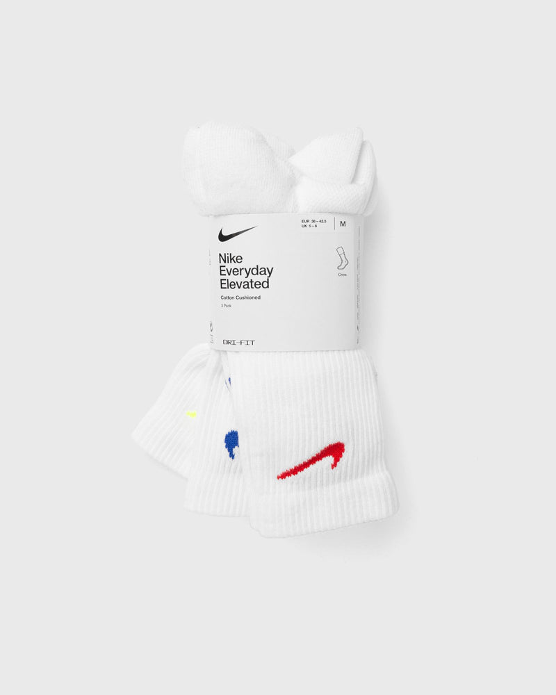 Nike Everyday Elvevated Crew Socks 3Pack White