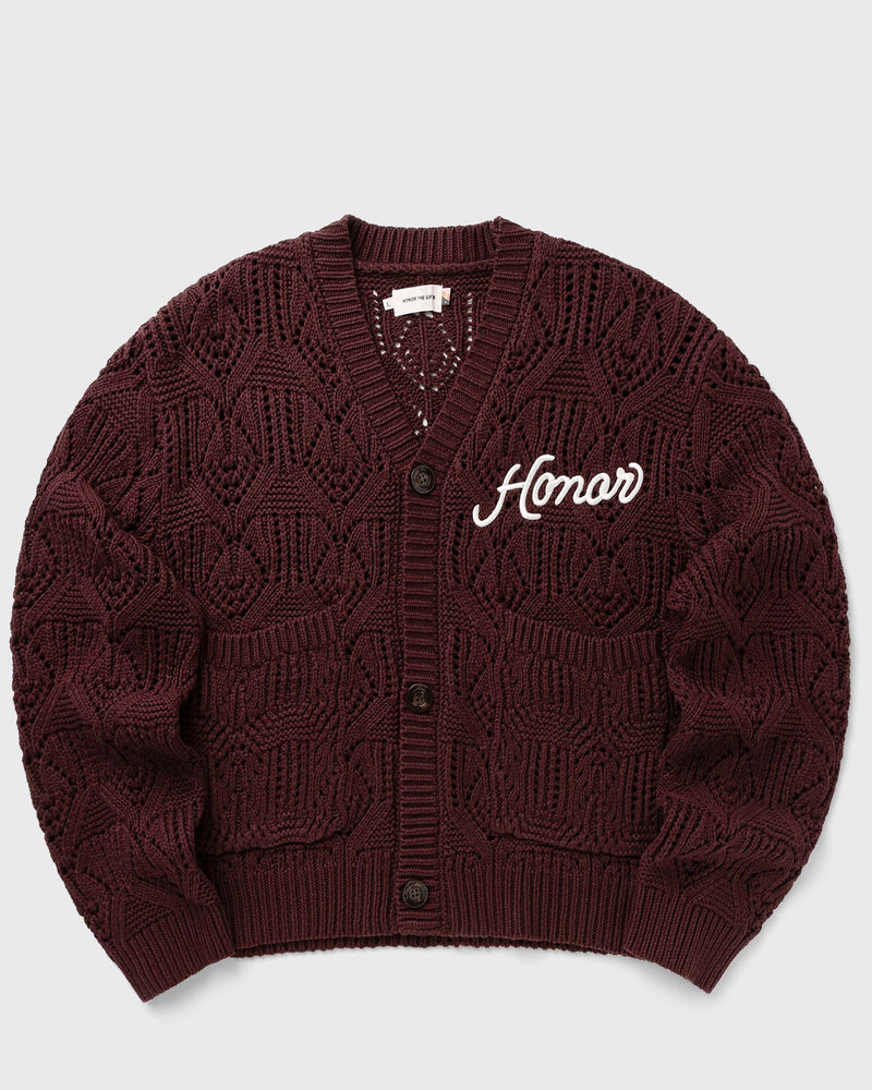 Honor the Gift Cable Cardigan Red