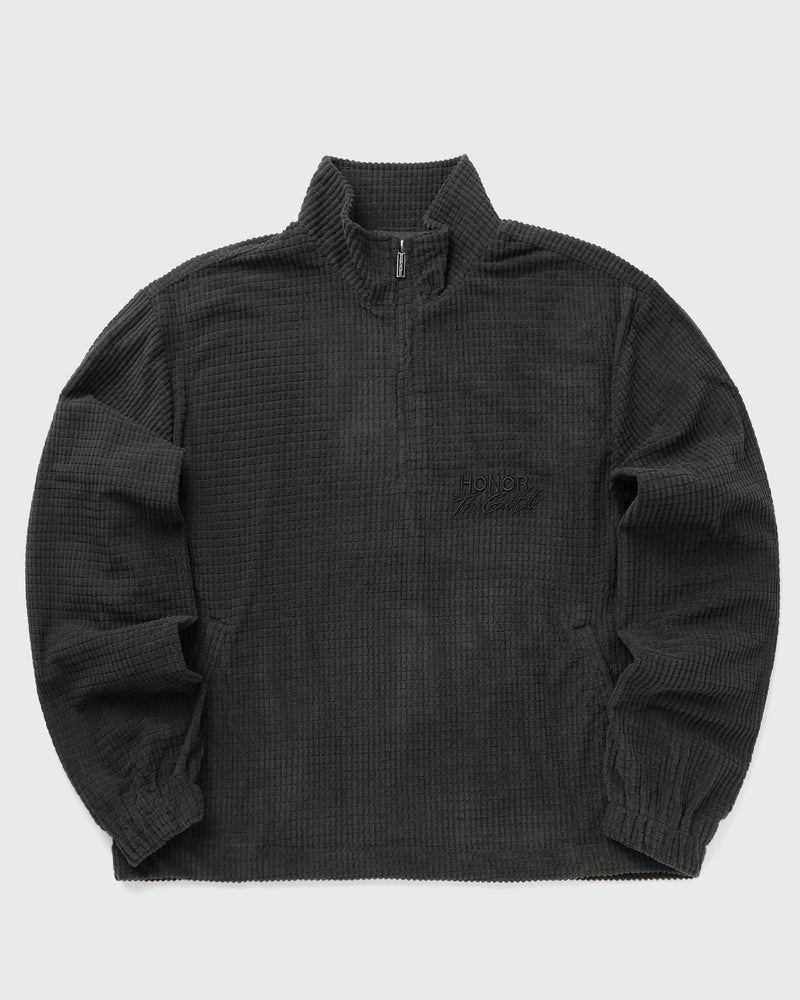 Honor the Gift Textured Knit Anorak Black