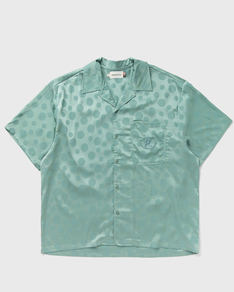 Honor the Gift Polka Dot Camp Shirt Green