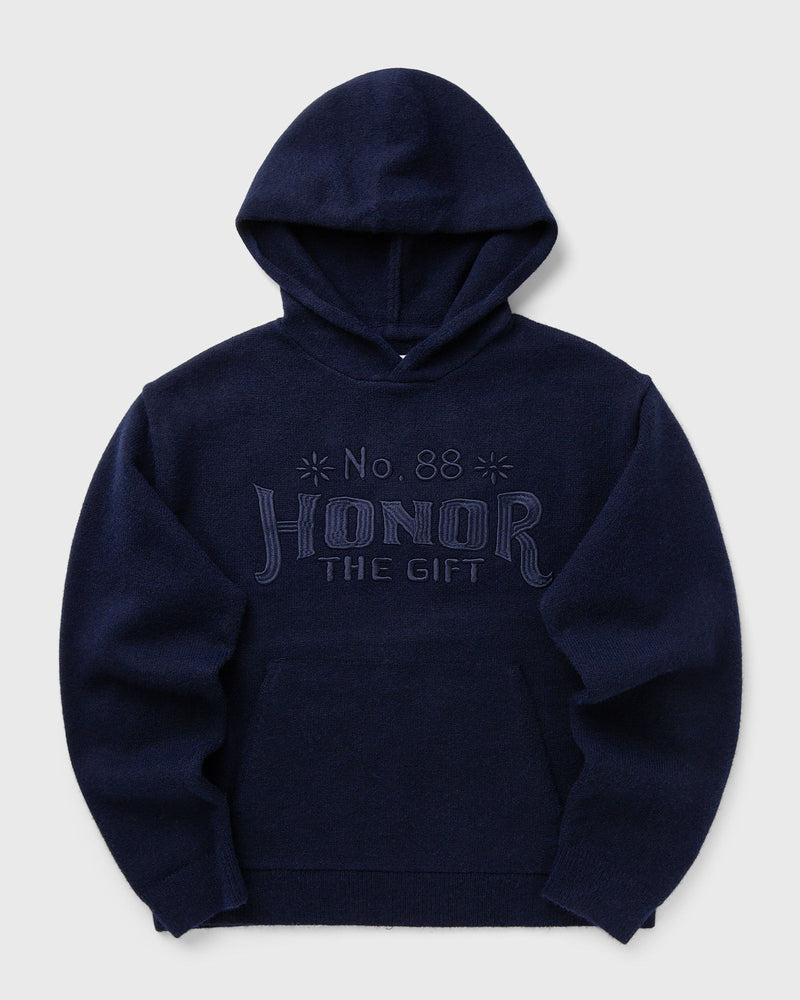 Honor the Gift Art Knit Hoodie Blue
