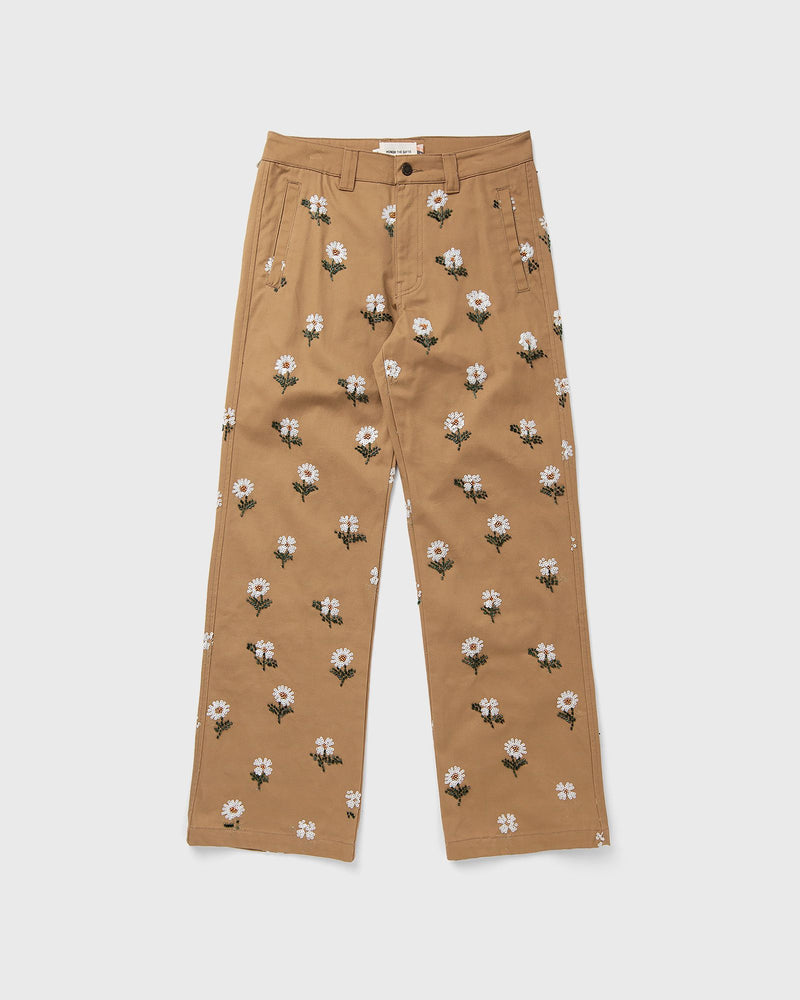 Honor the Gift Flowers Beaded Pant Brown