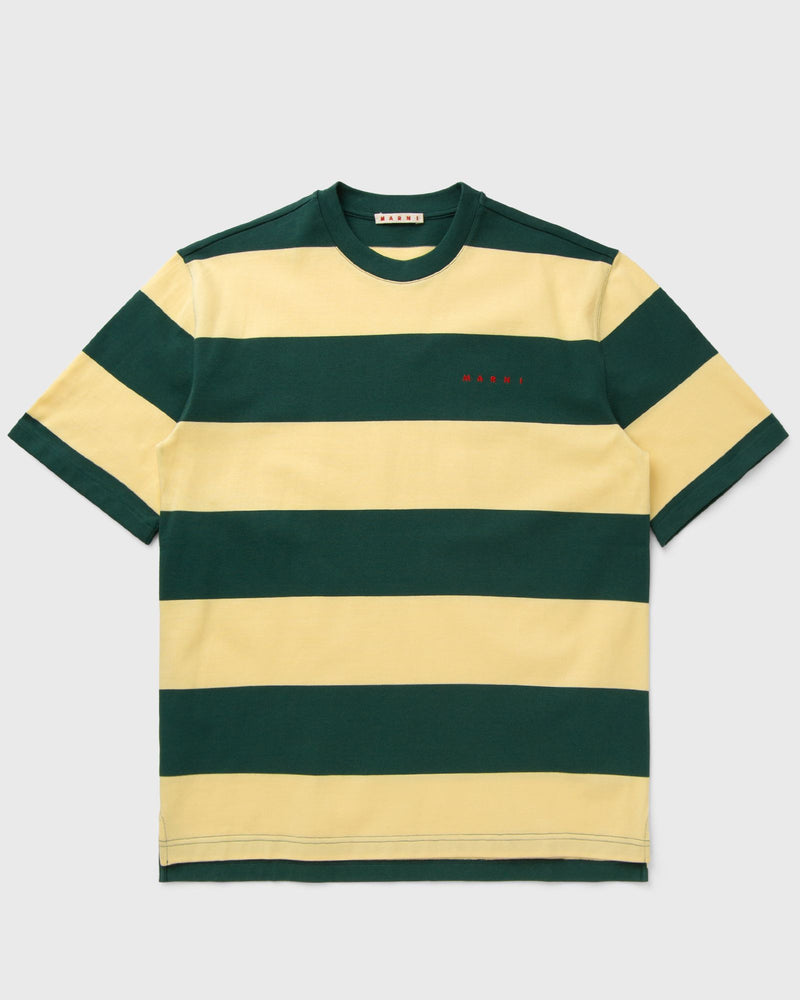 Marni Striped T-Shirt Green|yellow