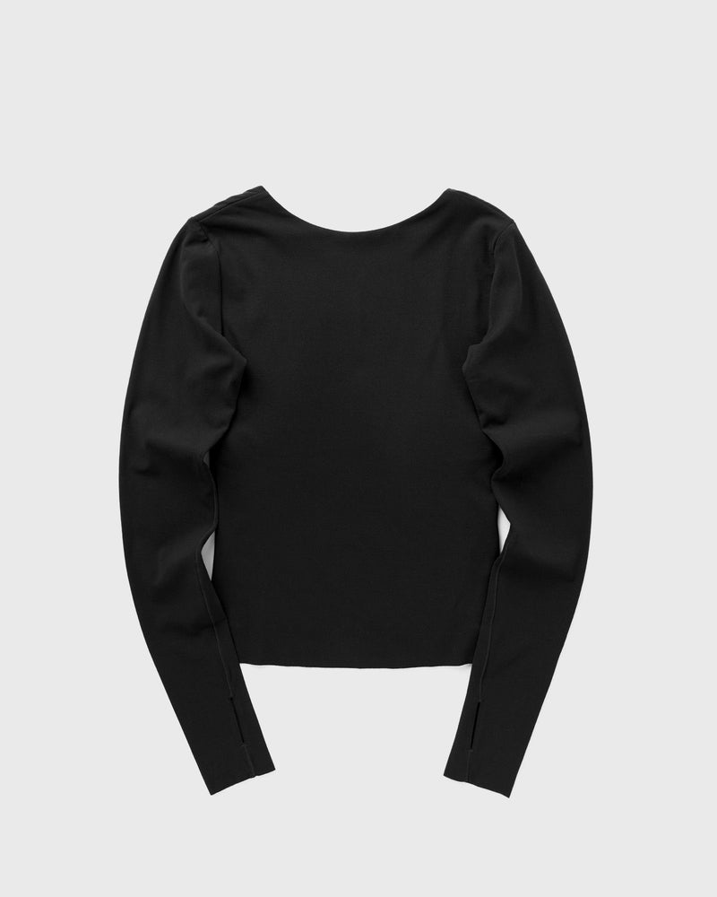 Nike Womens Zenvy Df Ls Top Nv Black