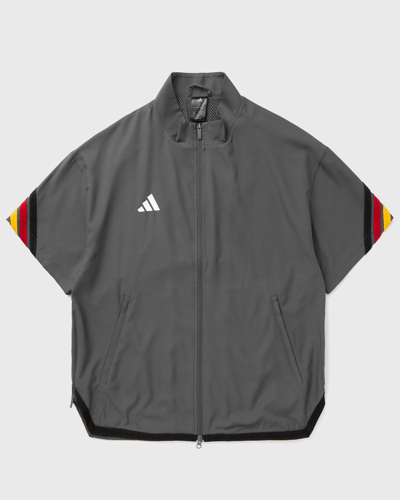 Adidas Dbb Basketball Warm Up Short Sleeve Jacket Grey