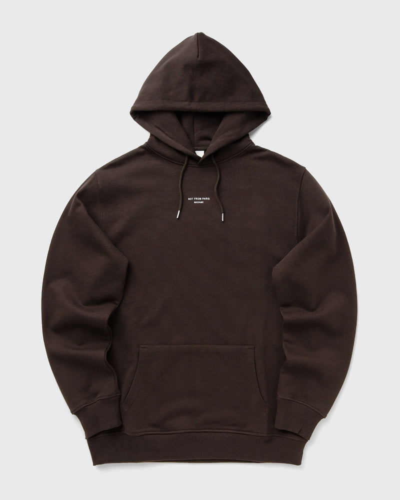 Drôle de Monsieur le Hoodie Slogan Classique Brown