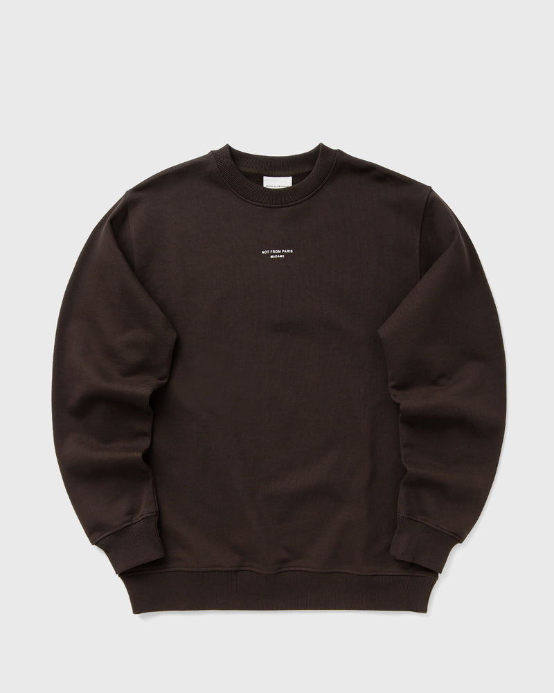 Drôle de Monsieur le Sweatshirt Slogan Classique Brown