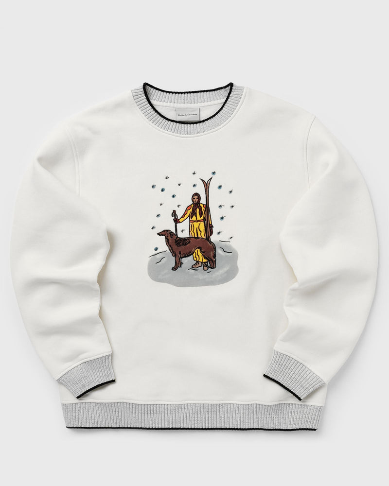 Drôle de Monsieur le Sweatshirt Skieur White
