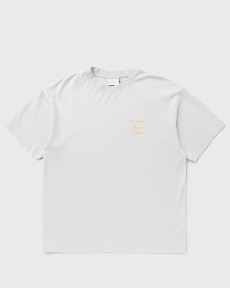 Drôle de Monsieur le Tee Slogan Calligraphy Grey