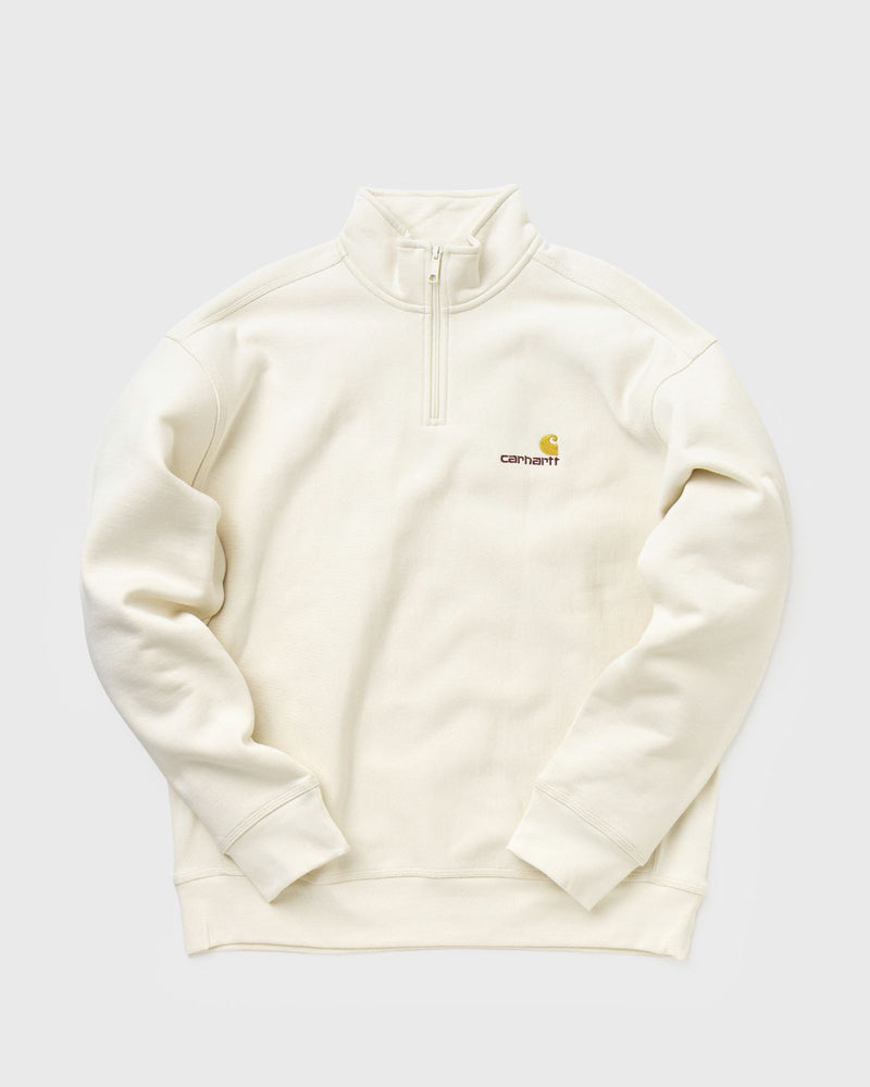 Carhartt WIP Half Zip American Script Sweat Beige
