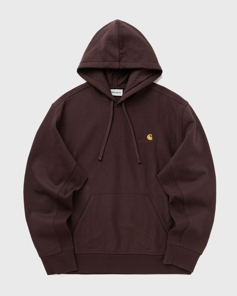 Carhartt WIP Hooded American Script Sweat Brown