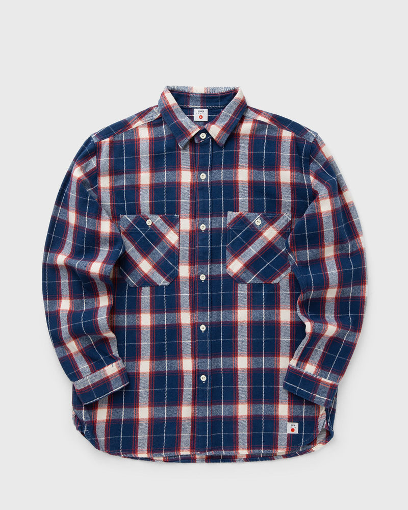 Edwin Work Shirt Ls Blue