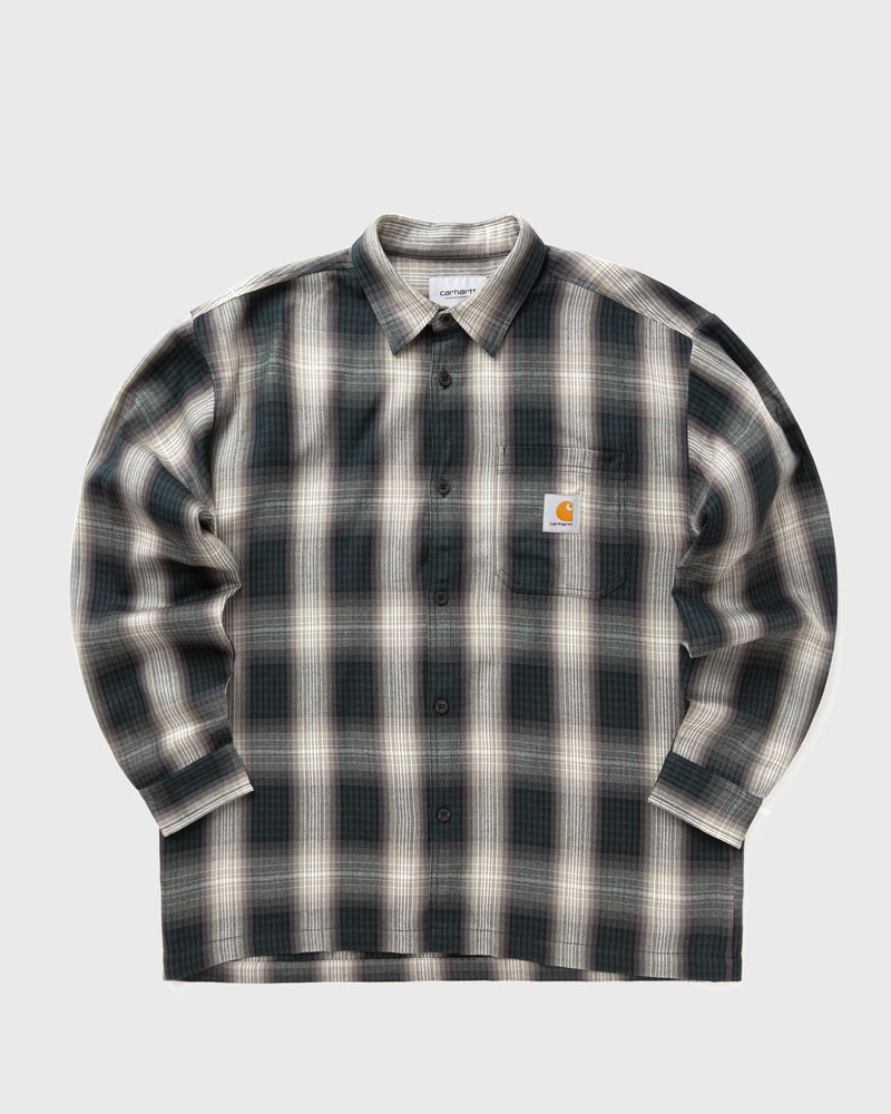 Carhartt WIP L/S Harlin Shirt Green|white