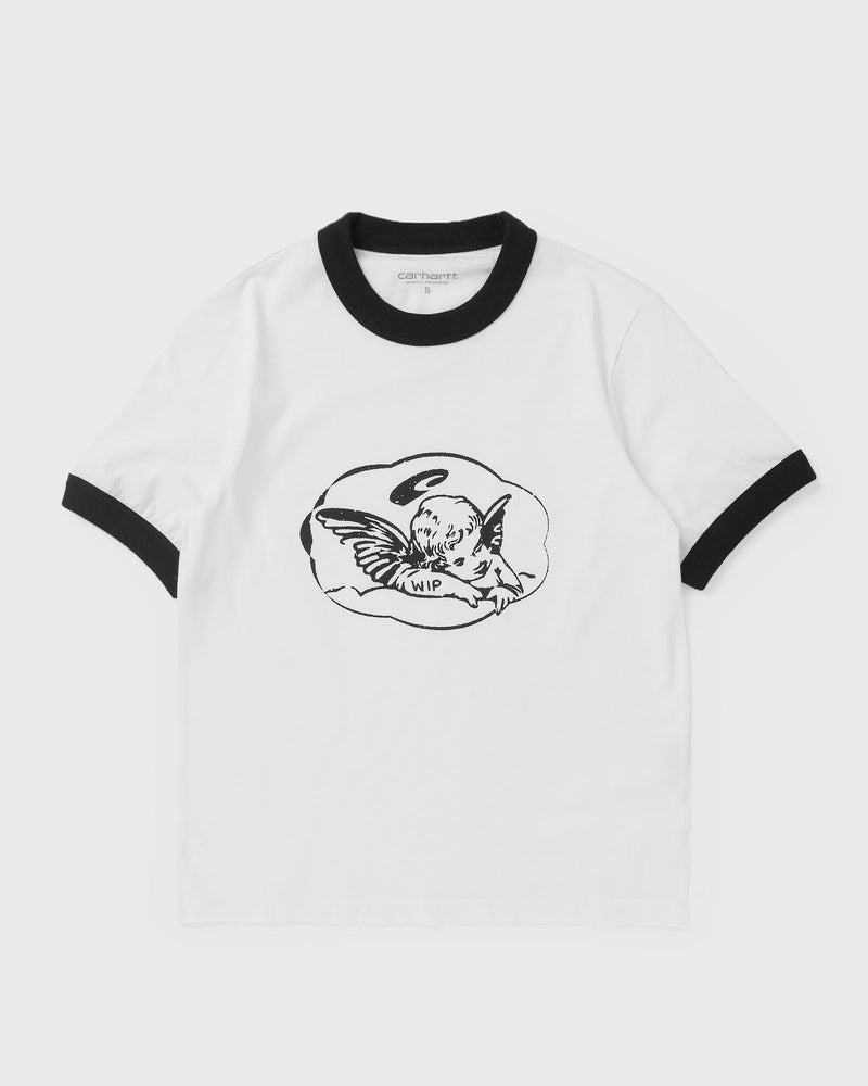 Carhartt WIP Womens S/S Reminiscing Ringer Tee White