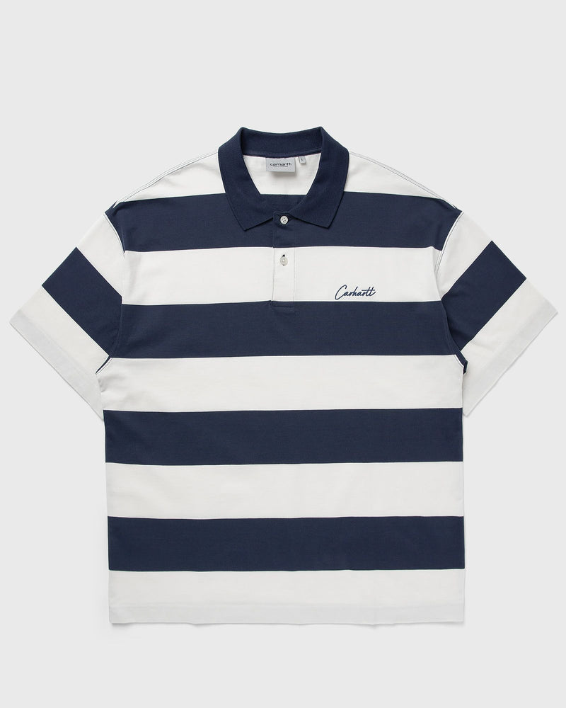 Carhartt WIP S/S Delray Polo Blue|white