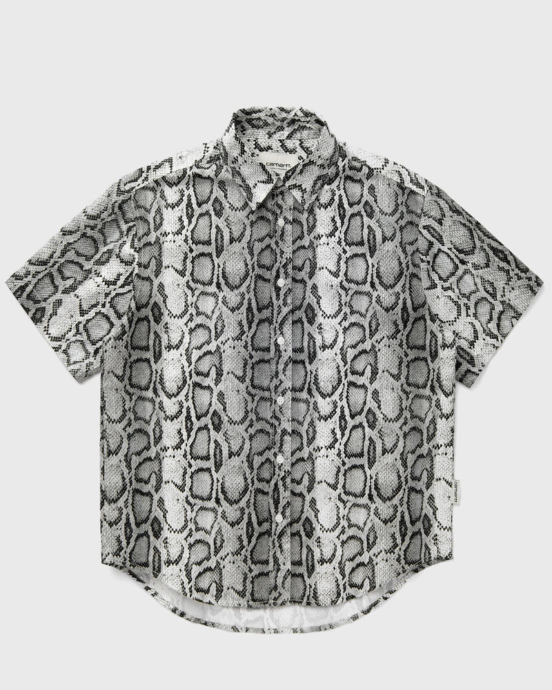 Carhartt WIP Womens S/S Snake Camo Shirt Grey|white
