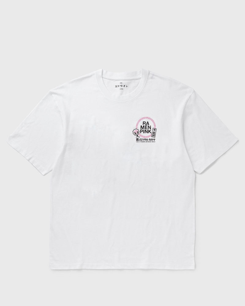 Edwin Ramen Pink Tee White