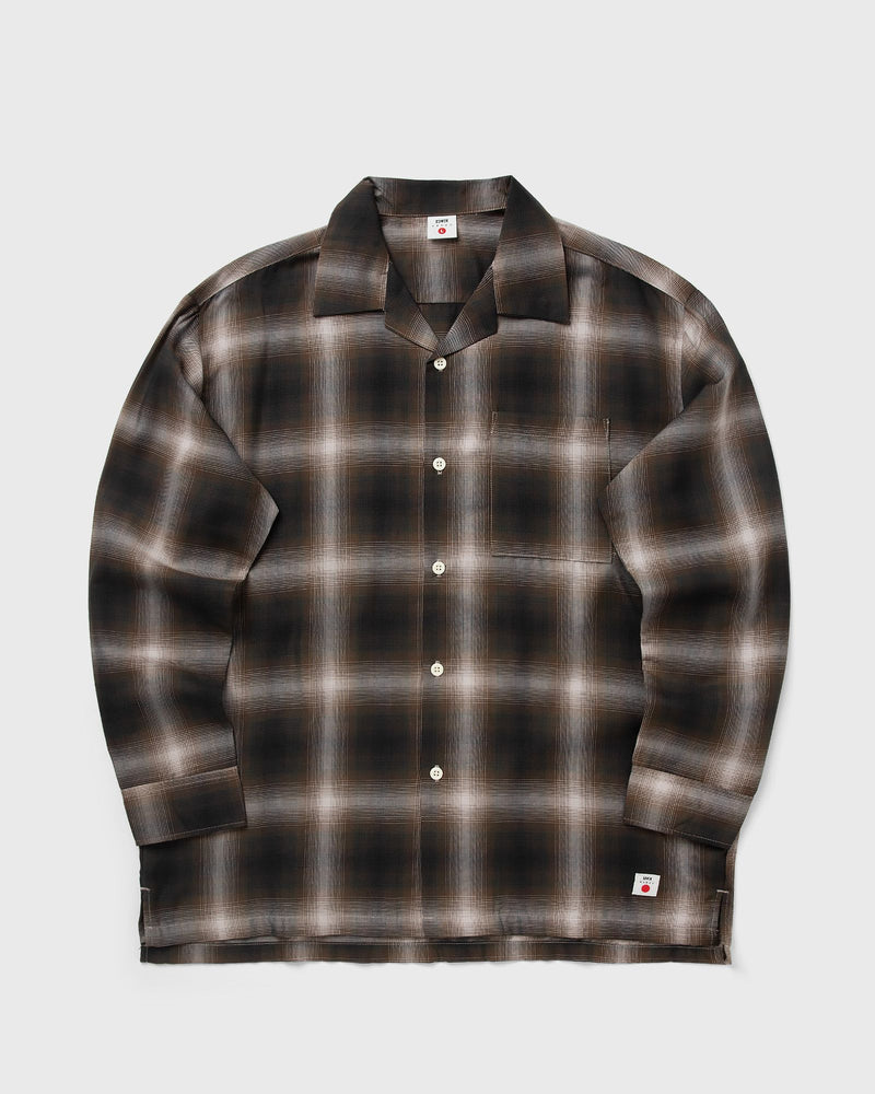 Edwin Open Collar Shirt Brown