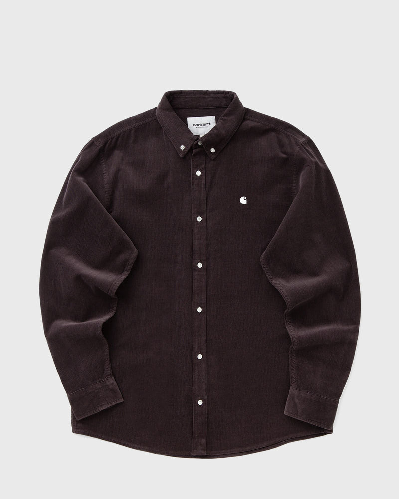 Carhartt WIP L/S Madison Fine Cord Shirt Grey