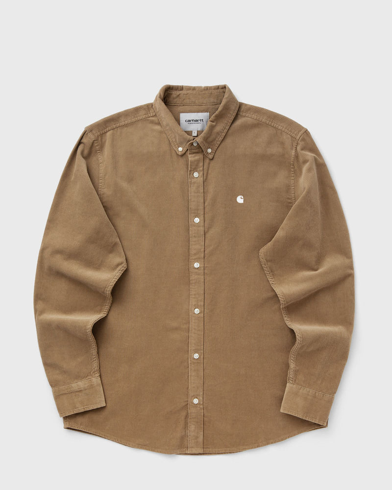 Carhartt WIP L/S Madison Fine Cord Shirt Brown