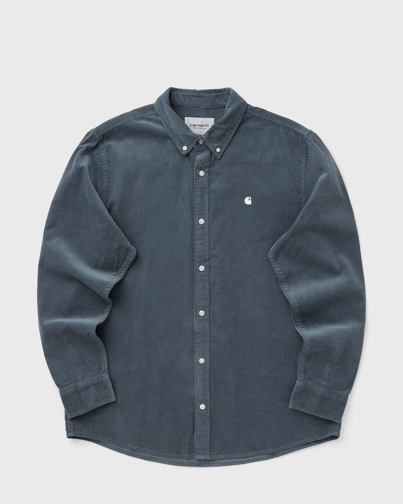 Carhartt WIP L/S Madison Fine Cord Shirt Blue