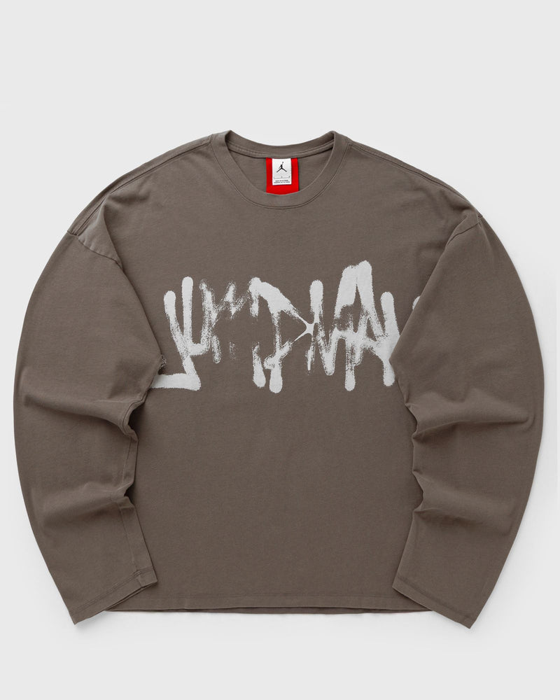 Jordan X Energy Inhouse Fear Jumpman Ls Tee Brown