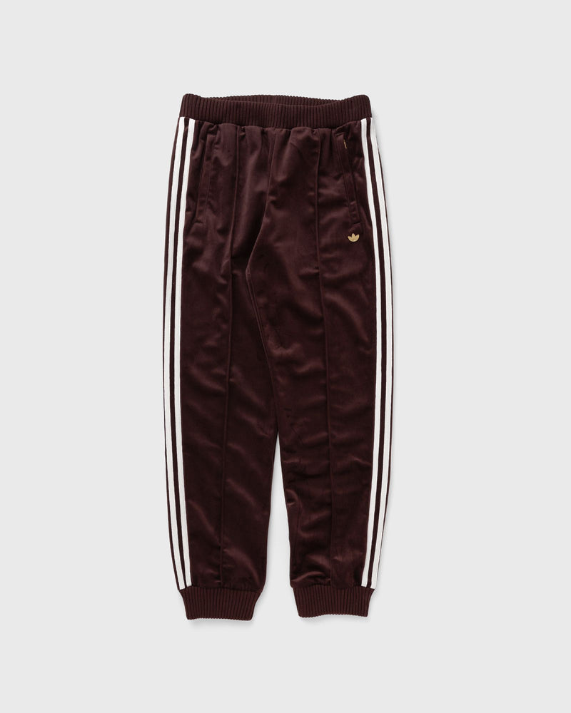 Adidas Womens Premium Brushed Velvet Track Top Brown