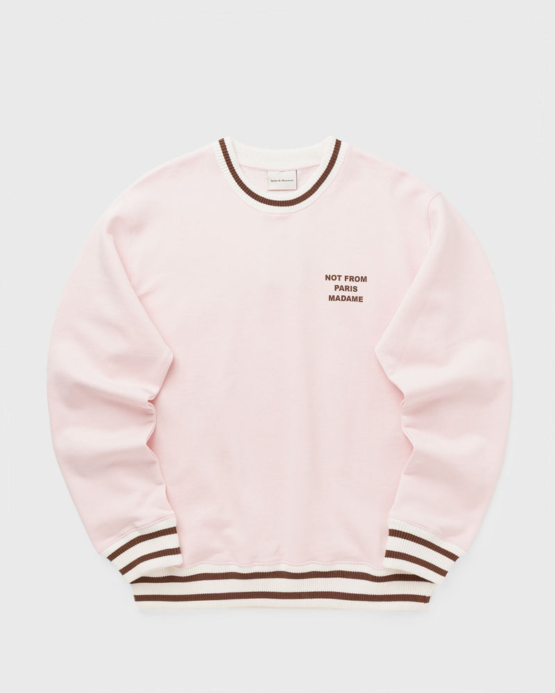 Drôle de Monsieur Slogan Sport Sweatshirt Pink