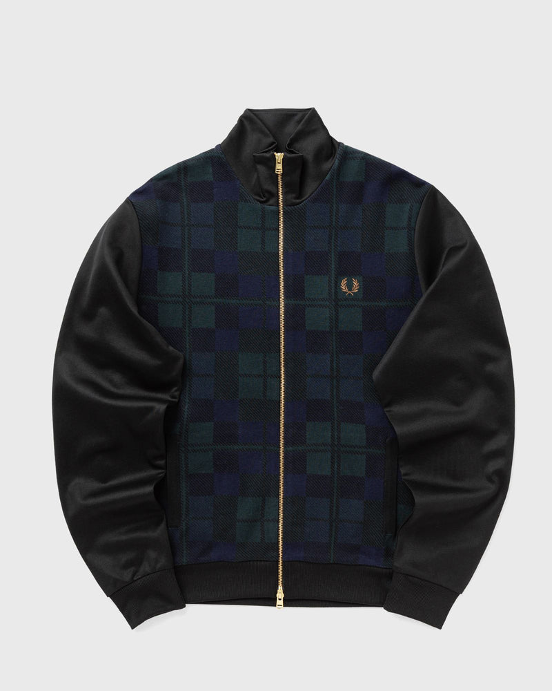Fred Perry Knitted Front Track Jacket Black