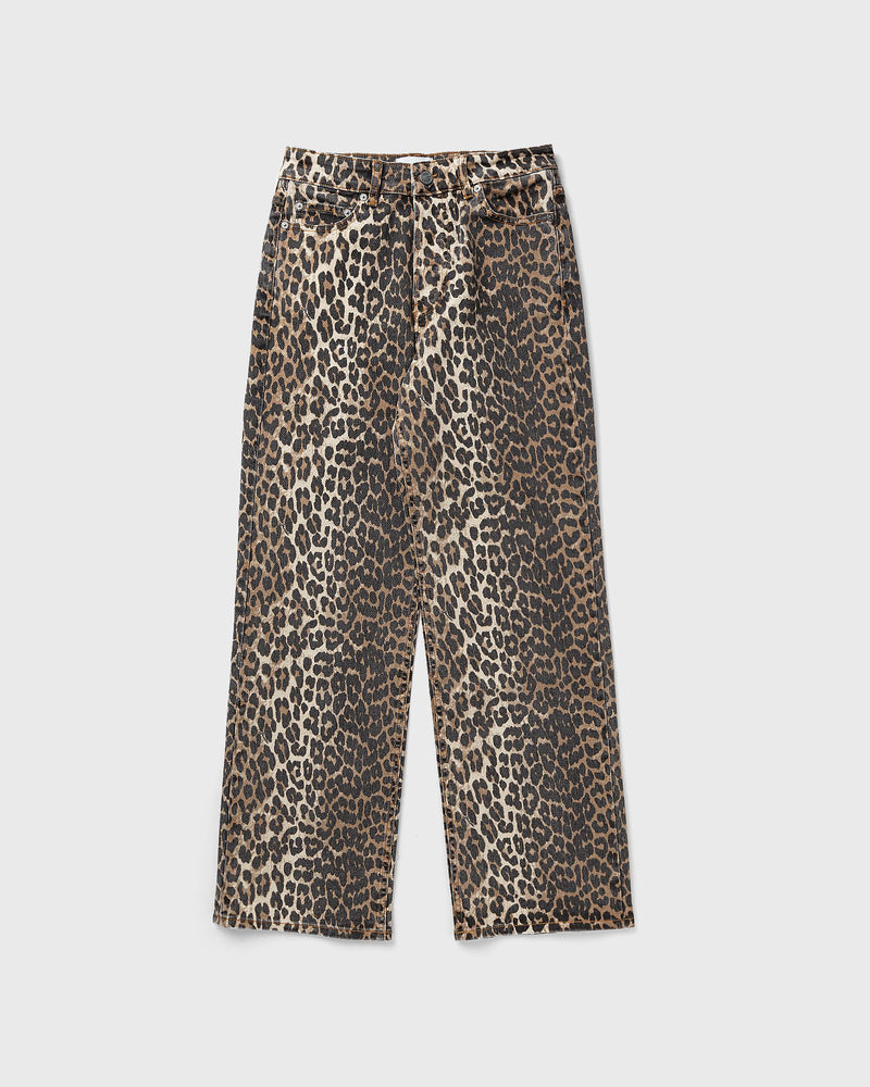 Ganni Print Denim Izey Brown