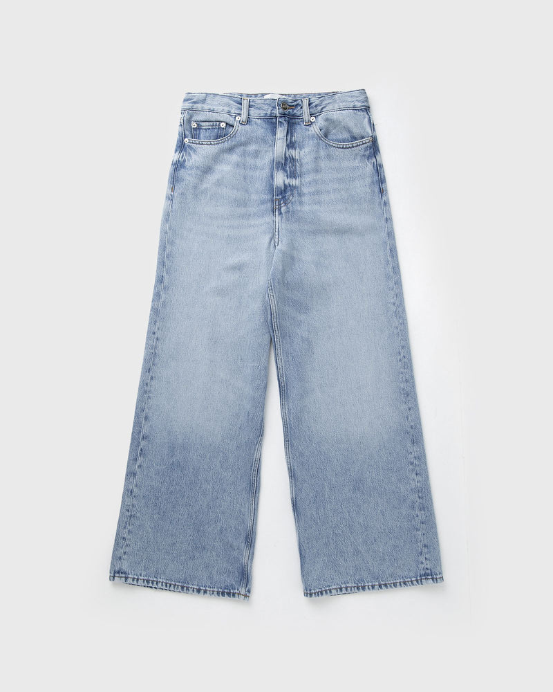 Ganni Soft Rigid Denim Baggy Jeans Blue