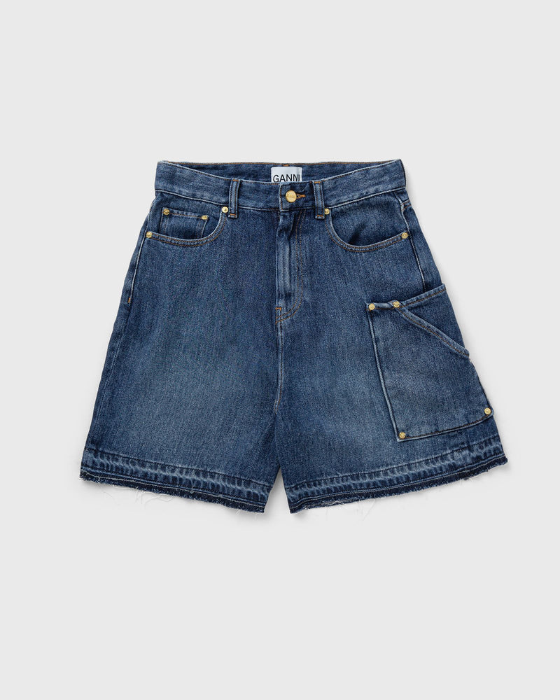 Ganni Light Denim Shorts Blue