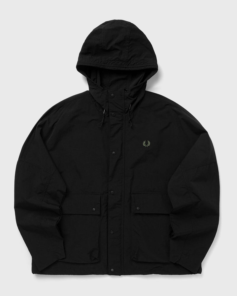 Fred Perry Cropped Ripstop Parka Black