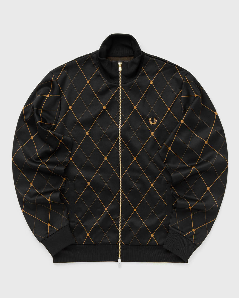 Fred Perry Argyle Track Jacket Black