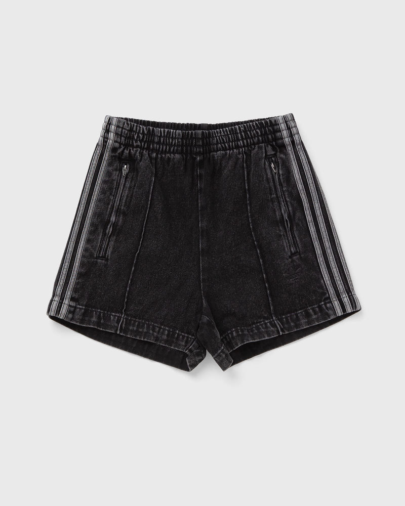 Adidas Womens Firebird Adicolor Denim Shorts Blue