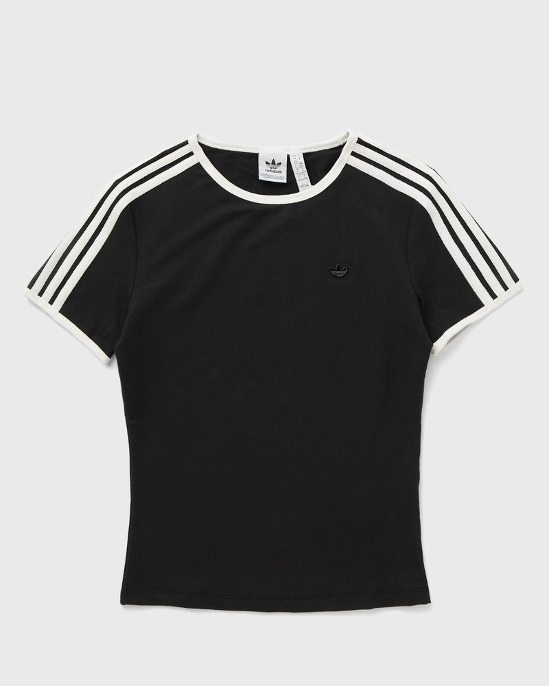 Adidas Womens Premium 3 Stripe Cali Tee Black