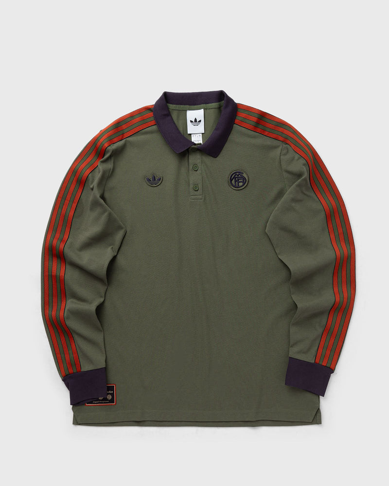 Adidas Fc Bayern Icon Long Sleeve Polo Green