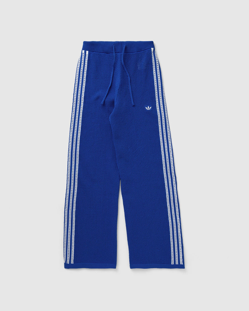 Adidas Womens Premium Crochet Track Pant Blue